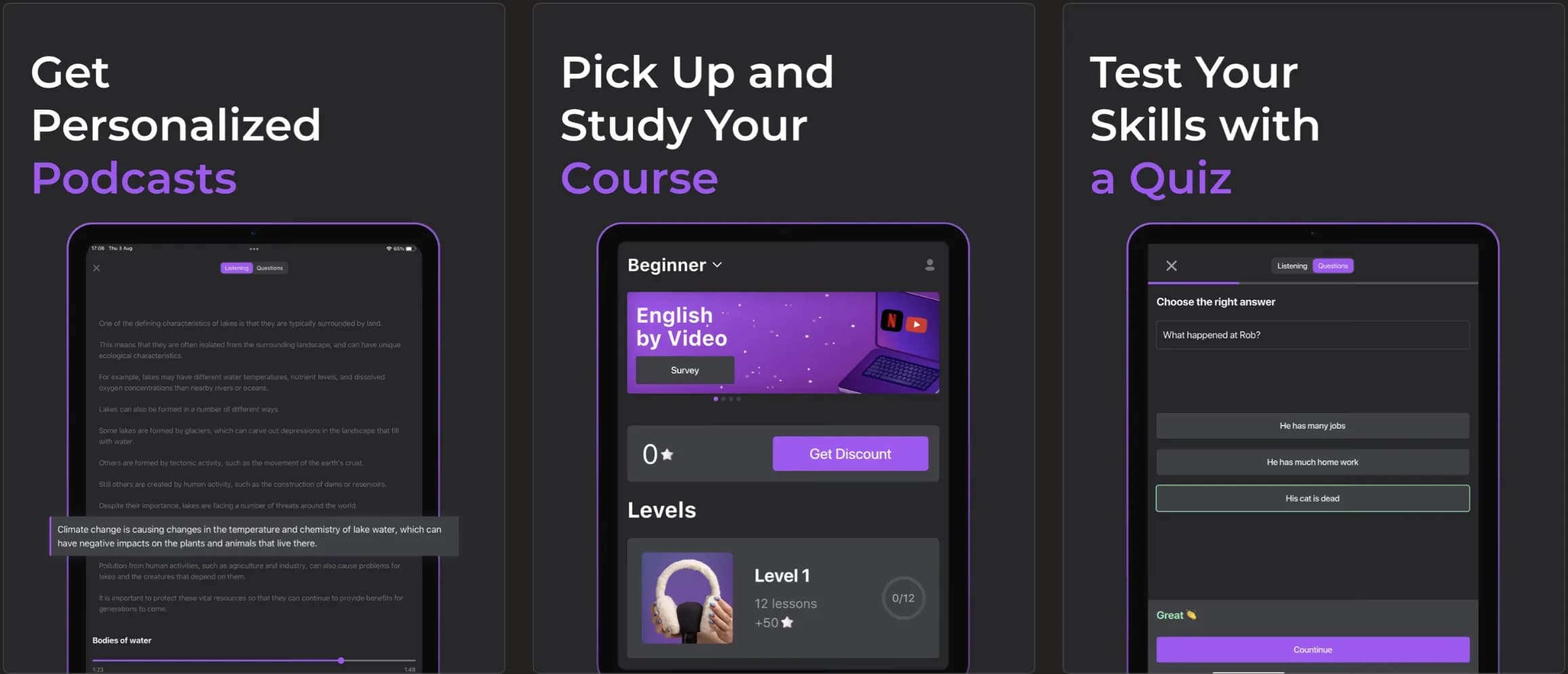 case: Learn English By Listening Mobile App