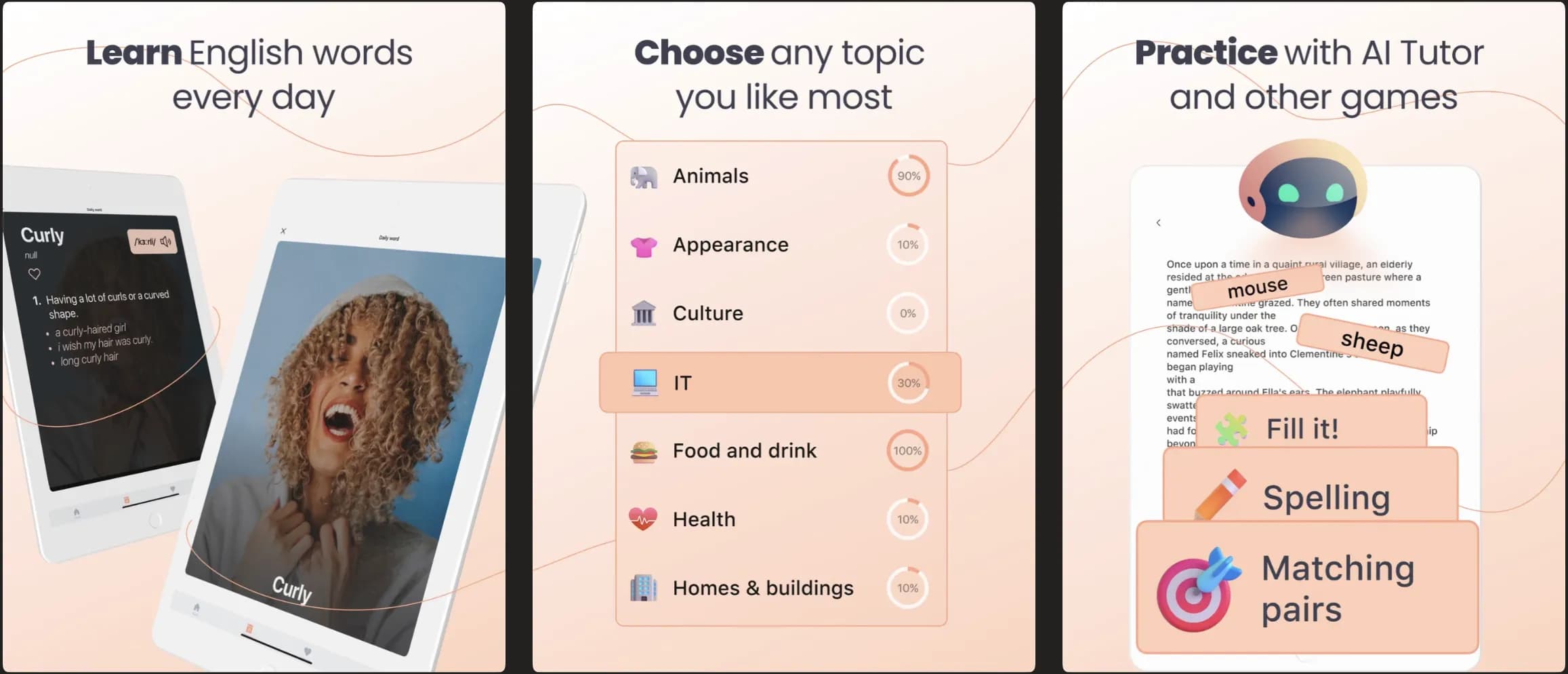 case: Smart English Vocabulary Mobile App