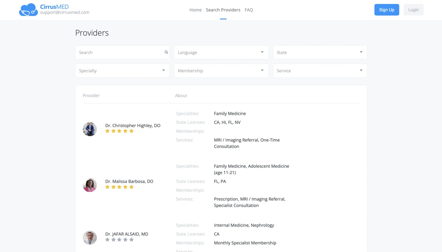 case: Platform for Finding and Booking Medical Specialists